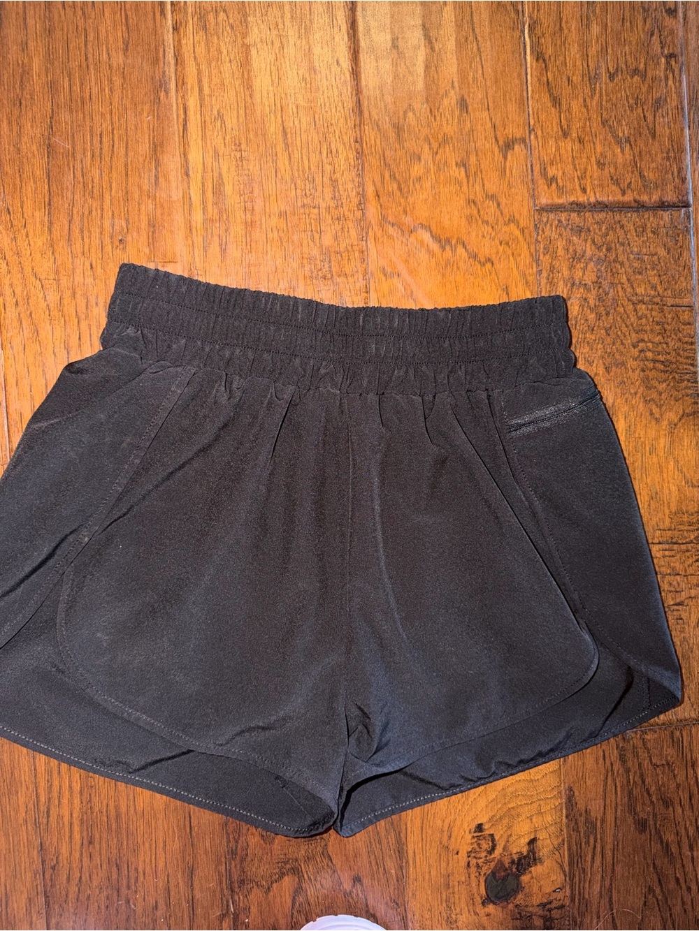 Women's Black Performance Athletic Shorts with Elastic Waist